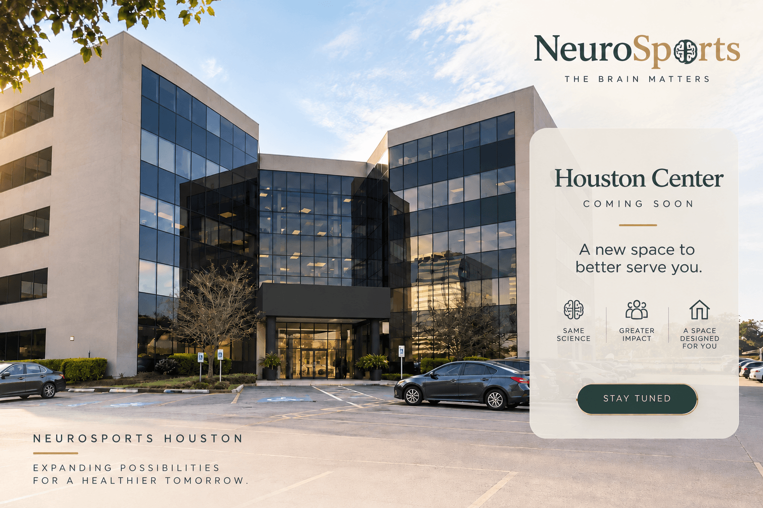 Houston Center — NeuroSports architectural visualization